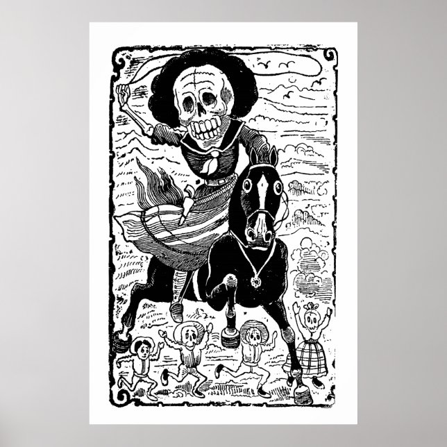 Poster Revolucionária por José Guadalupe Posada (Frente)