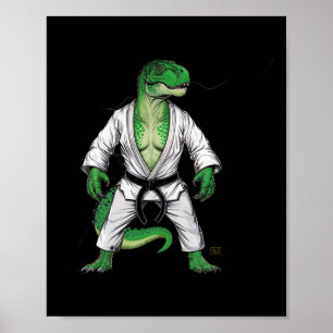 Poster Rex Martial Arts Dinossaur Judo Jiu-jitsu Karate