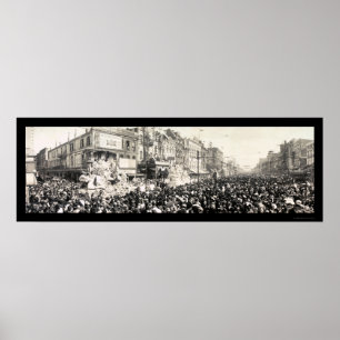 Poster Rex Parade Carnival LA Foto 1913