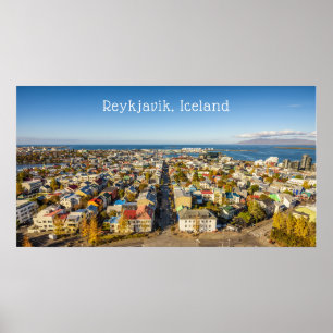 Poster Reykjavik Islândia