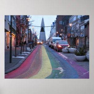 Poster Reykjavík Islândia