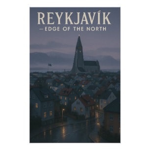 PÓSTER REYKJAVÍK — LIMITE DO NORTEREYKJAVÍK