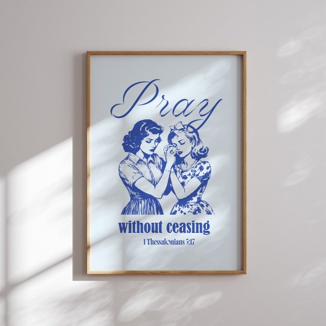 Poster Rezar Sem Cessar Cristão (Criador carregado)