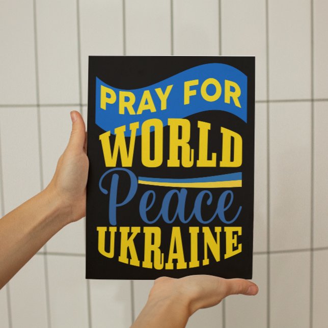 Poster Reze pela Paz Mundial Declaração da Ucrânia (Criador carregado)