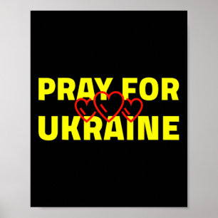 Poster Reze Pela Ucrânia Com Camisa Da Ucrânia Reze Pela 