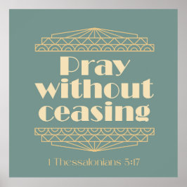 Poster Reze Sem Cessar 1 Tessalónica 5:17