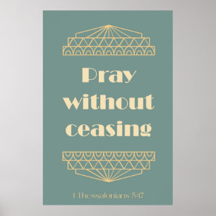 Poster Reze Sem Cessar 1 Tessalónica 5:17