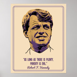 Poster RFK - A pobreza é má