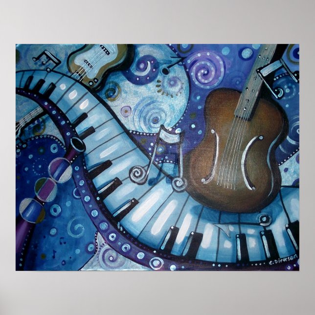 Póster Rhapsodia em Azul (Frente)