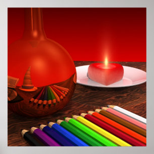 Póster Rhapsodie em Vermelho