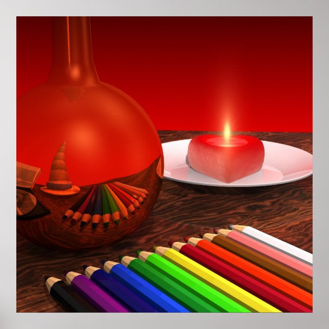 Póster Rhapsodie em Vermelho (Frente)