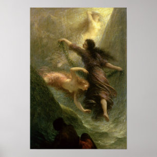 Póster Rheingold, primeira cena, 1888
