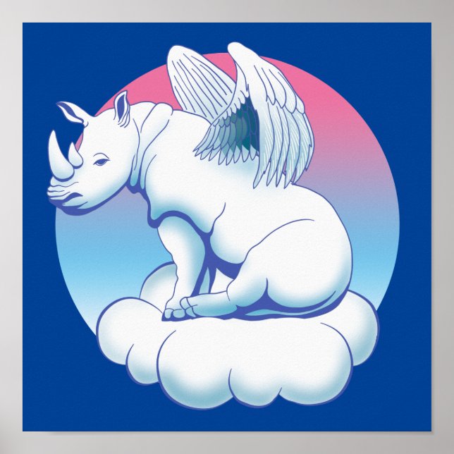 Poster Rhino Angel - Rinoceronte: Consciência de Conserva (Frente)