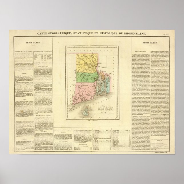 Poster Rhode Island US (Frente)