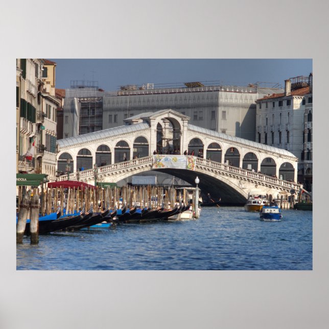 Póster Rialto Bridge Veneza Itália (Frente)