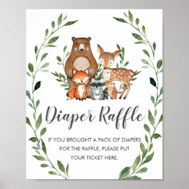 Poster Ribeirinhos Russos Animais da Floresta Fralda Raff