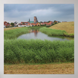 Poster Riberhus e Ribe, Jutland, Dinamarca