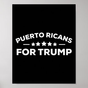 Poster Ricans For Trump 2020 Engraçada Gift Shirt Men Wom