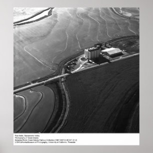 Póster Rice Fields, Sacramento Valley, por Ansel Adams