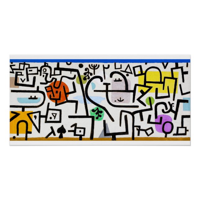 Póster Rich Port, Paul Klee (Frente)