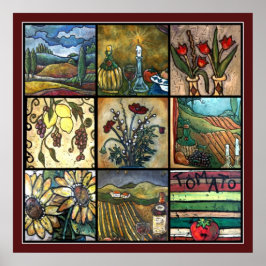 Poster Rich Tuscan Collage