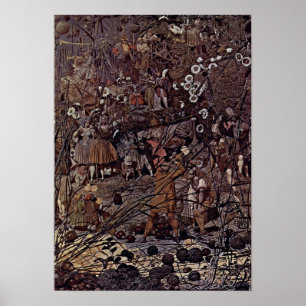 Póster Richard Dadd - Mestre-Curso feericamente dos