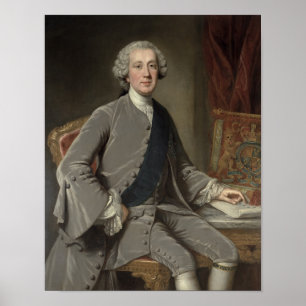 Póster Richard Grenville, templo do conde, c.1760