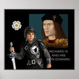 Póster Richard III e seu filho Edward