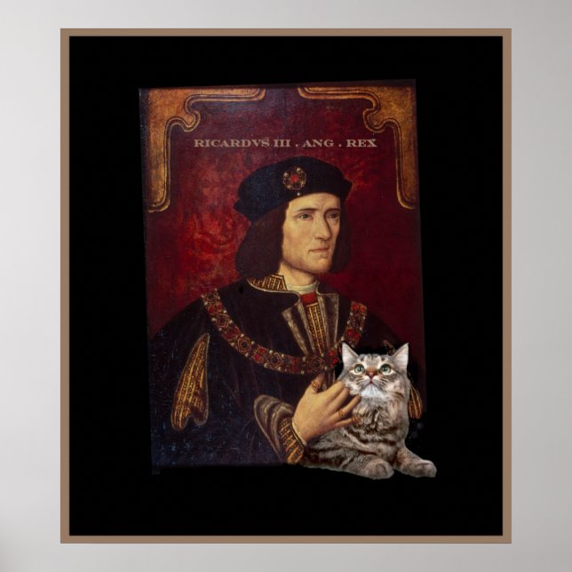 Poster Richard III e seu gato (Frente)