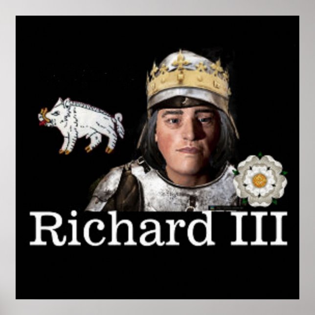 Póster Richard III na armadura (Frente)