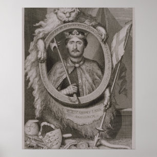 Póster Richard mim de "1157-99) reis Coeur de Leão" (de