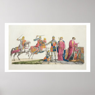 Póster Richard the Lionheart, John of Gaunt, Edward III,