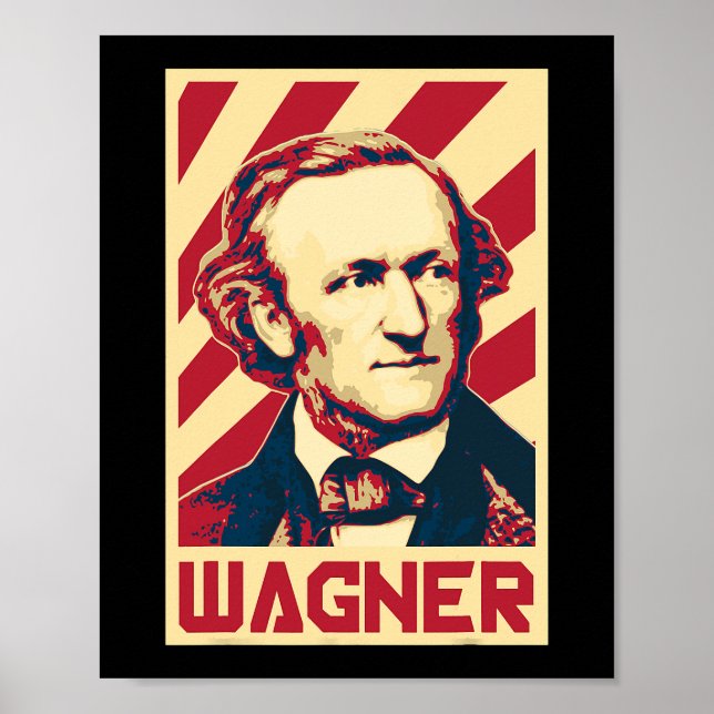 Poster Richard Wagner Classic Music Composer Prop (Frente)