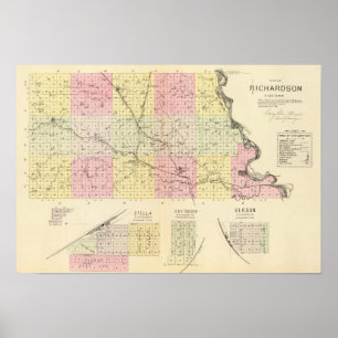 Póster Richardson County, Nebraska