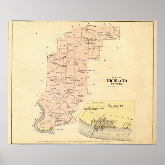 Póster Richland Township (Frente)