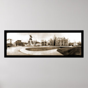 Póster Richmond, foto 1909 do Capitólio do VA