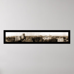 Póster Richmond, VA Skyline Foto 1912