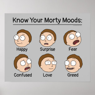 Poster RICK E MORTY™  Moods de Morty