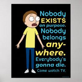 Poster RICK E MORTY™ | Não Existe Ninguém Para Fins