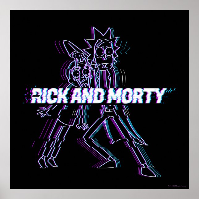Poster RICK E MORTY™ | Rick E Morty Com Perturbações (Frente)
