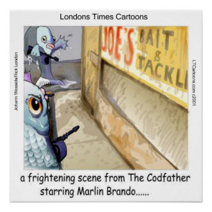 Póster Rick London Funny Fish Mafia Poster