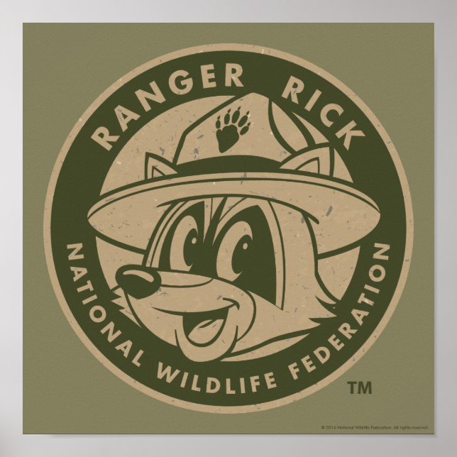 Poster Rick Ranger | Logotipo Khaki do Rick Ranger (Frente)