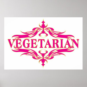 Poster Rico a Rosa - Vegetarina