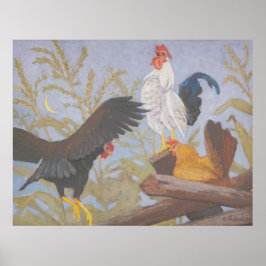 Poster Rico - Aves de capoeira coloridas por Kulhanek (19