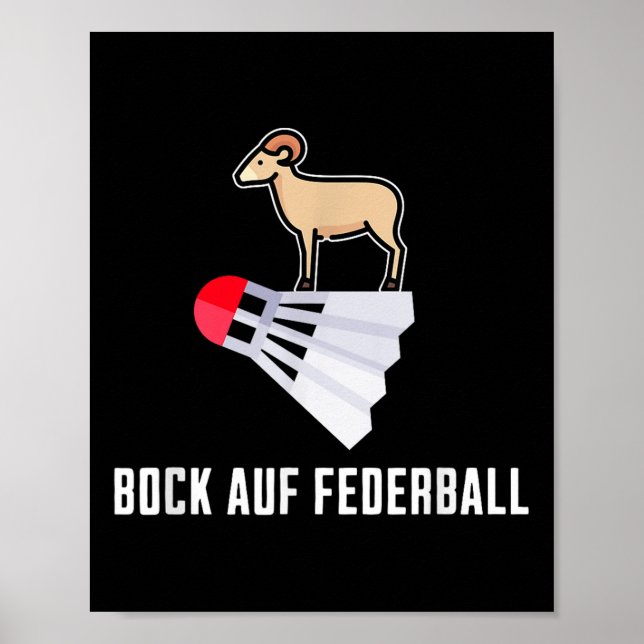 Poster Rico Badminton - Desejo De Badminton Badminton (Frente)