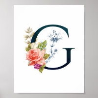 Rico Floral Monograma - Letra G