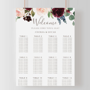 Poster Rico Flores Clássicas com Sentagem de Casamento