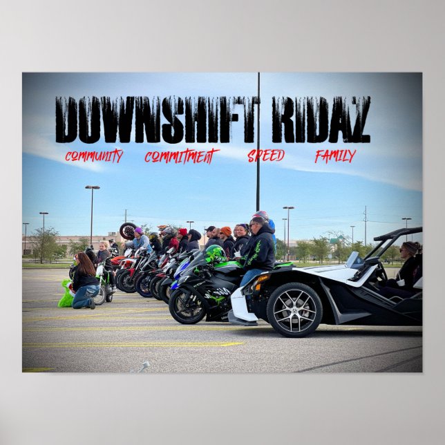Poster Ridaz para downshift (Frente)