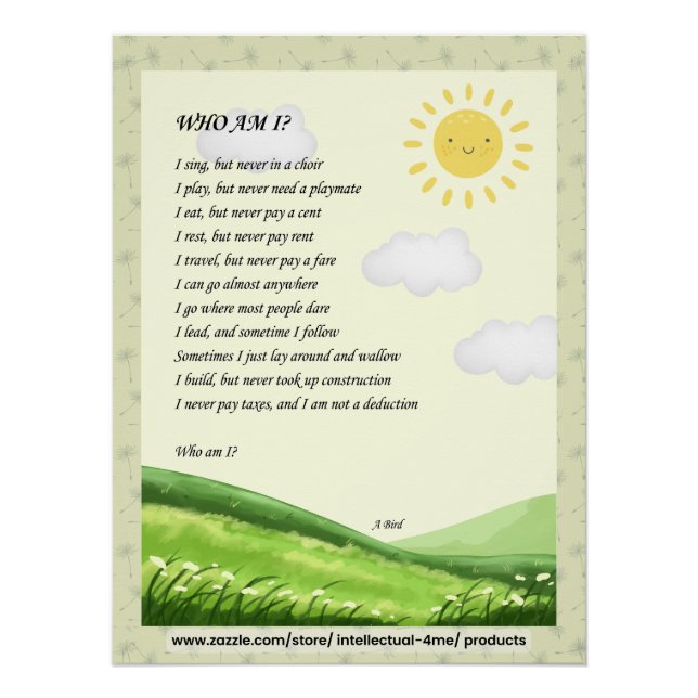 Póster Riddle Wall Art (Frente)