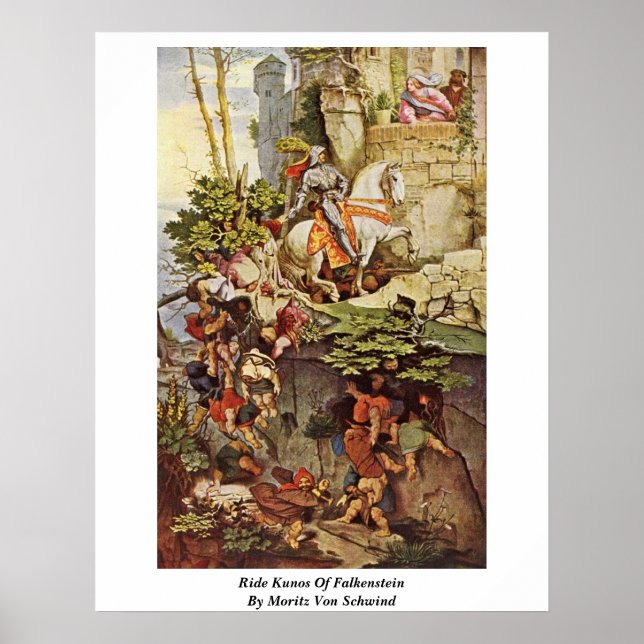 Póster Ride Kunos Of Falkenstein Por Moritz Von Schwind (Frente)
